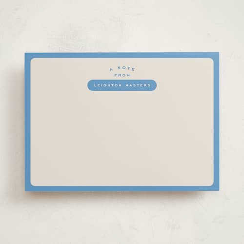 This is a ocean personalized stationery thank you cards with standard by Alexandra Cohn called prep printing on signature in 5x7
