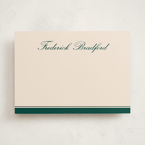 This is a peacock personalized stationery thank you cards with standard by chocomocacino called tokoroten printing on signature in 5x7