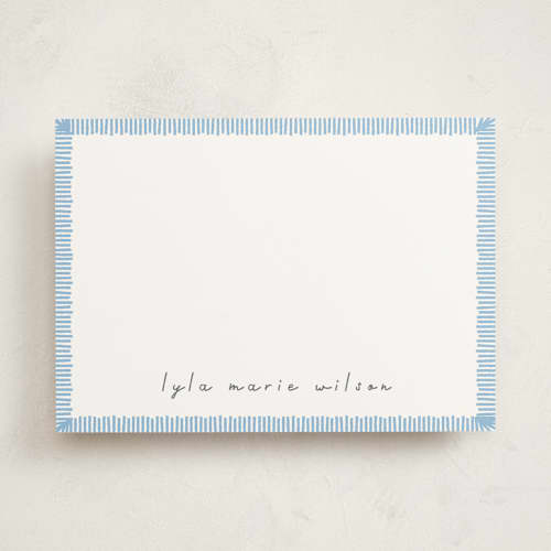This is a sky personalized stationery thank you cards with standard by letterfix called coastal printing on signature in 5x7