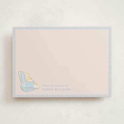 This is a sky personalized stationery thank you cards with standard by Sabrin Deirani called disney winnie the pooh printing on signature in 5x7