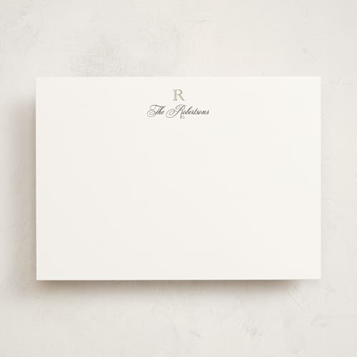 This is a diamond personalized stationery thank you cards with standard by Jenna Holcomb called formal printing on signature in 5x7