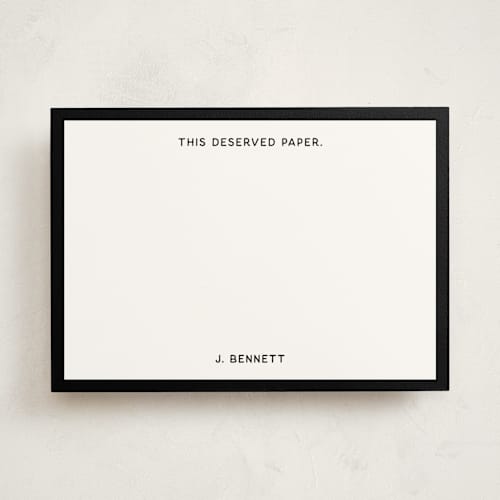 This is a noir personalized stationery thank you cards with standard by Kimberly FitzSimons called cooler than a text printing on signature in 5x7