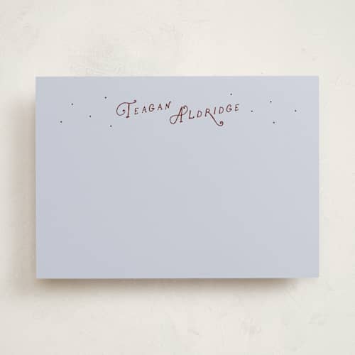 This is a raisin personalized stationery thank you cards with standard by Lea Delaveris called while printing on signature in 5x7