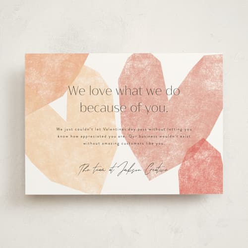 This is a tutti frutti valentines day with standard by Corinne Malesic called love what we do printing on signature in standard