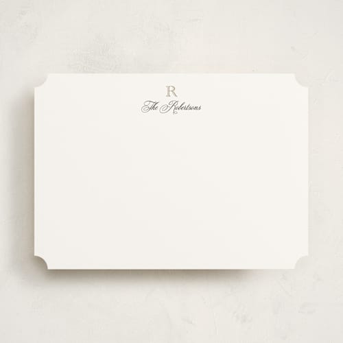 This is a diamond personalized stationery thank you cards with standard by Jenna Holcomb called formal printing on signature in 5x7