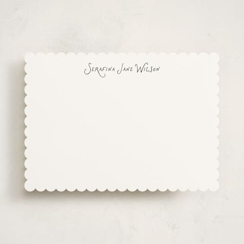 This is a ink personalized stationery thank you cards with standard by Kelly Watkins called nostalgic printing on signature in 5x7