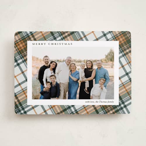 This is a spice photo christmas cards with standard by Yaling Hou Suzuki called heartwarming printing on recycled smooth signature in standard