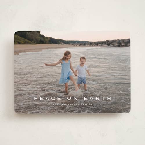 This is a cotton photo christmas cards with standard by chocomocacino called thiples printing on recycled smooth signature in standard