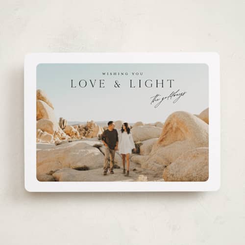 This is a coal hanukkah cards with standard by Christie Garcia called framed printing on recycled smooth signature in standard