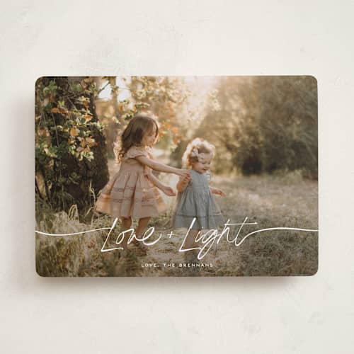 This is a snow hanukkah cards with standard by Leia Matt called faubourg printing on recycled smooth signature in standard