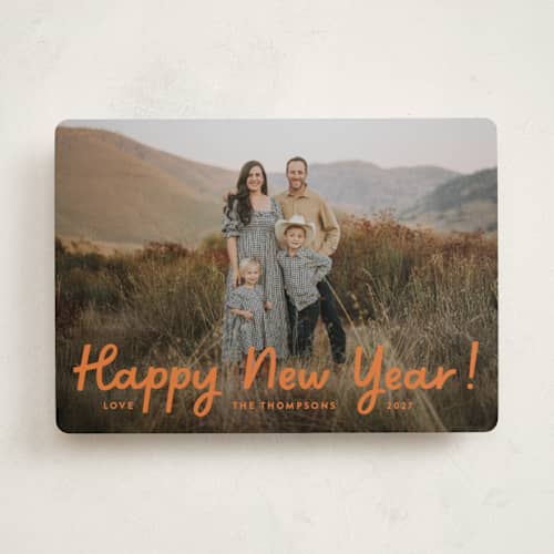 This is a spice holiday photo cards with standard by Megan Davis called howdy holidays printing on recycled smooth signature in standard