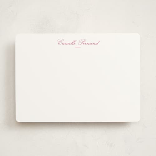 This is a peony personalized stationery thank you cards with standard by Megan Davis called winslow printing on signature in 5x7