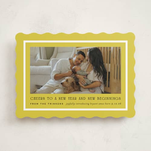This is a citron babys first christmas with standard by Amy Kross called brighter side printing on recycled smooth signature in standard