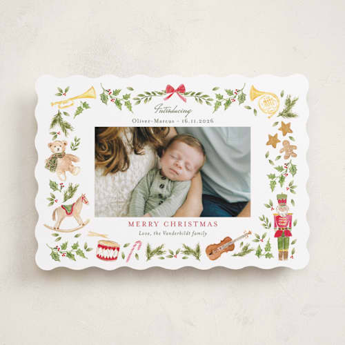 This is a forest babys first christmas with standard by frau brandt called nostalgic melody printing on recycled smooth signature in standard