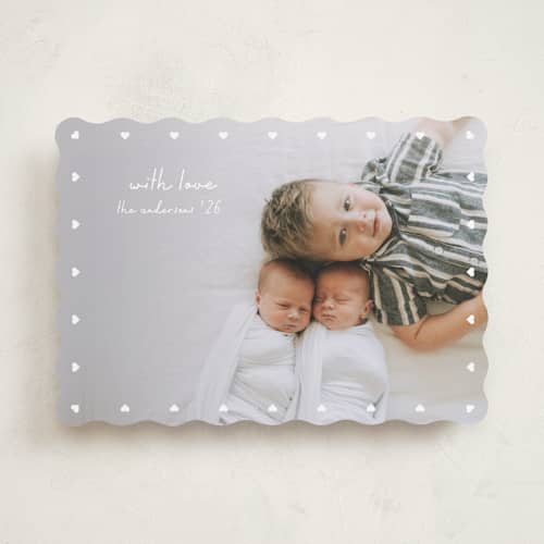 This is a moon valentines day with standard by Claudia Orengo called surrounded by love printing on recycled smooth signature in standard