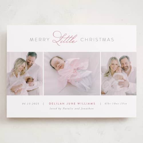 This is a gumdrop babys first christmas with standard by Jen Banks called christmas baby printing on recycled smooth signature in grand