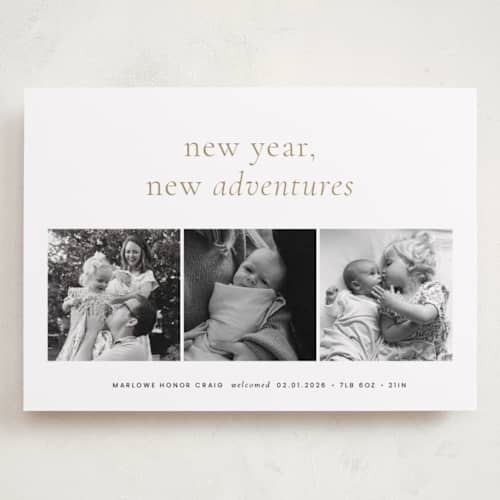 This is a ink babys first christmas with standard by Blustery August called awaits printing on recycled smooth signature in grand