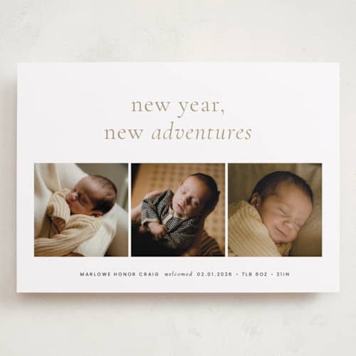This is a ink babys first christmas with standard by Blustery August called awaits printing on recycled smooth signature in grand