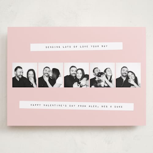 This is a rose valentines day with standard by Heather Schertzer called photo booth printing on recycled smooth signature in grand