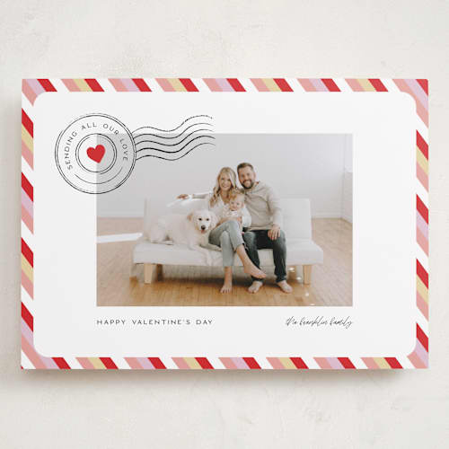 This is a sugar rose valentines day with standard by Pixel and Hank called sending valentine love printing on recycled smooth signature in grand