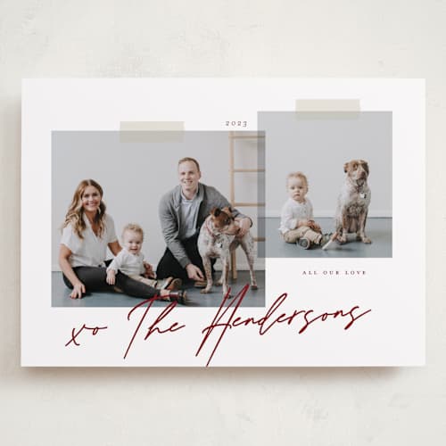 This is a merlot valentines day with standard by That Girl Press called snapshots printing on recycled smooth signature in grand