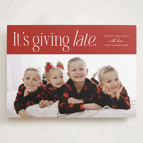 This is a scarlet valentines day with standard by Heather Schertzer called it's giving printing on recycled smooth signature in grand