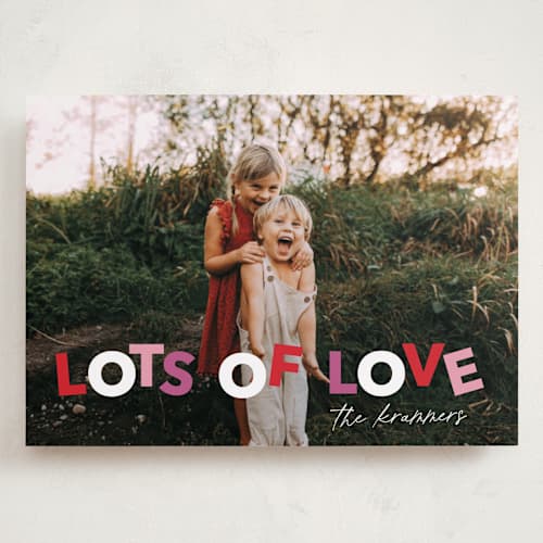This is a fruit punch valentines day with standard by Angela Garrick called lots of love printing on recycled smooth signature in grand