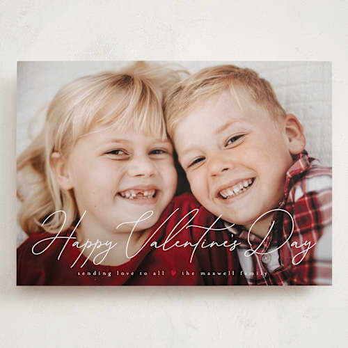 This is a pearl valentines day with standard by Lauren Chism called script printing on recycled smooth signature in grand