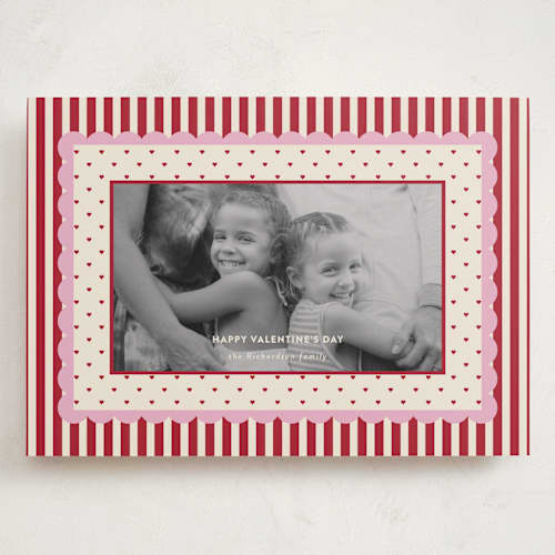 This is a cherry soda valentines day with standard by Ashlee Townsend called pattern on pattern printing on recycled smooth signature in grand