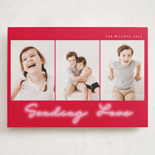 This is a candy valentines day with standard by Lindsay Megahed called glow bright printing on recycled smooth signature in grand