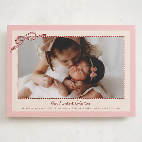 This is a rose valentines day with standard by Jenna Holcomb called our sweetest valentine printing on recycled smooth signature in grand