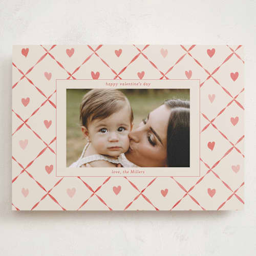 This is a sand valentines day with standard by Daisyworks Studio called lattice of love printing on recycled smooth signature in grand