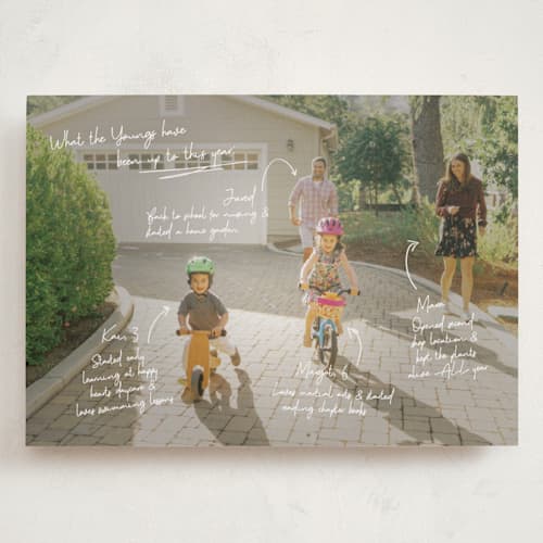 This is a snow holiday photo cards with standard by Kennedi Shaw called update printing on recycled smooth signature in grand