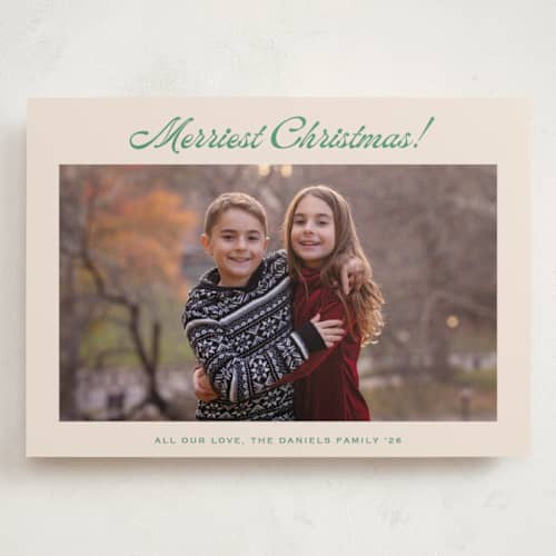 This is a lime holiday photo cards with standard by Carolyn MacLaren called having fun printing on recycled smooth signature in grand