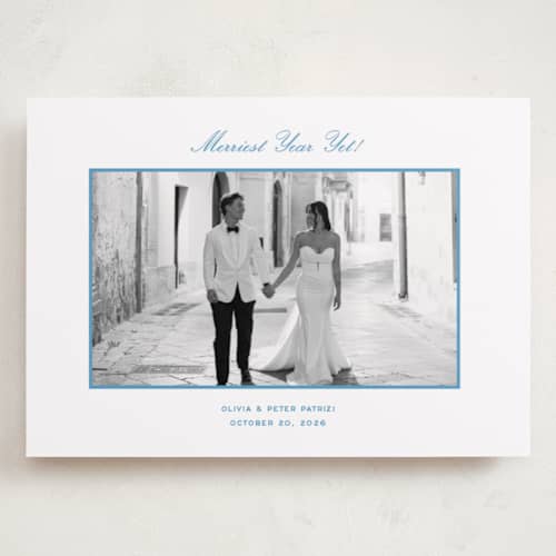 This is a lake holiday photo cards with standard by Megan Davis called galerie printing on recycled smooth signature in grand