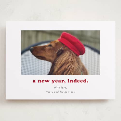 This is a peppermint holiday photo cards with standard by Kristen Knechtel called indeed printing on recycled smooth signature in grand