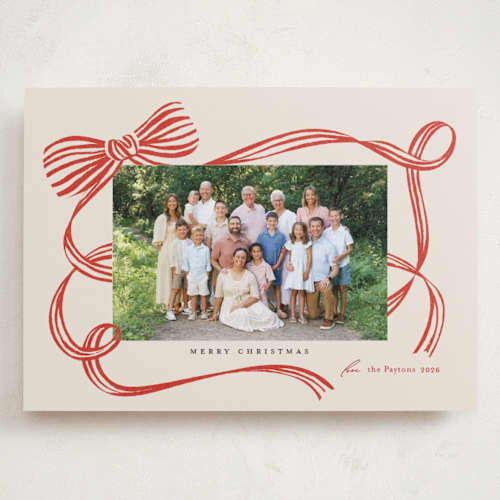 This is a holy berry holiday photo cards with standard by Carrie ONeal called neddy printing on recycled smooth signature in grand