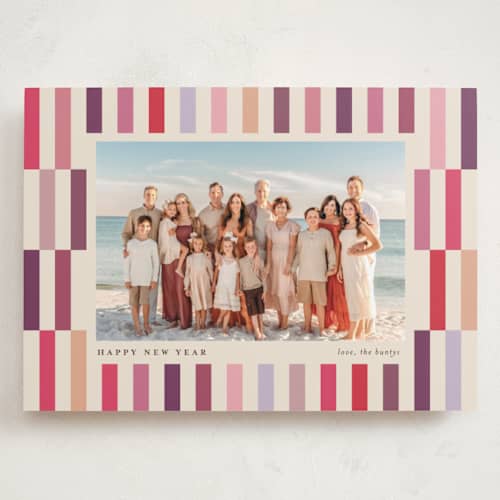 This is a pomegranate holiday photo cards with standard by chocomocacino called pabassinas printing on recycled smooth signature in grand