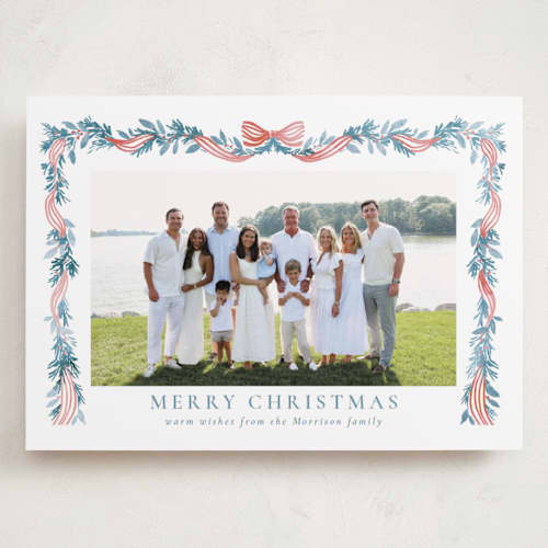 This is a iced holiday photo cards with standard by Petra Kern called festival printing on recycled smooth signature in grand