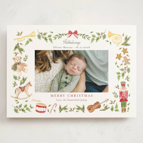 This is a forest babys first christmas with standard by frau brandt called nostalgic melody printing on signature in grand