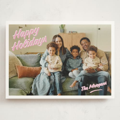 This is a gumdrop holiday photo cards with standard by Adelyn T. called painted sign printing on signature in grand