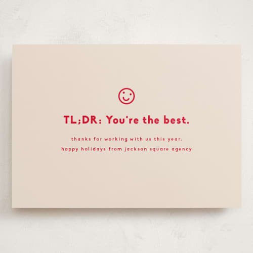 This is a peppermint holiday photo cards with standard by Olivia Kanaley Inman called inbox printing on signature in grand