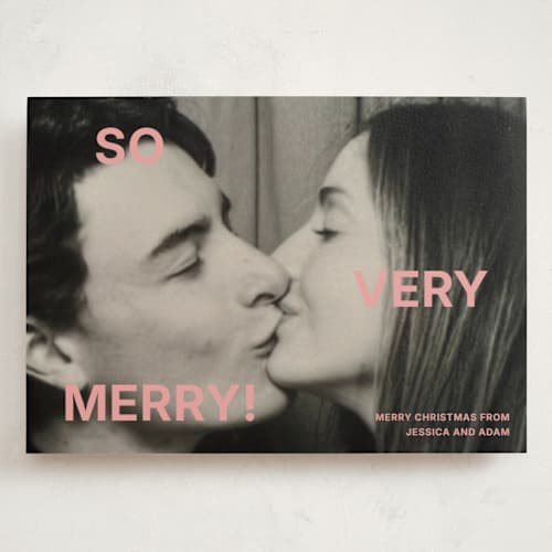 This is a bubblegum holiday photo cards with standard by Kercia Jane called so much fun printing on signature in grand