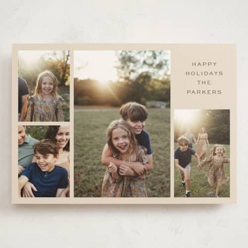 This is a eggnog holiday photo cards with standard by Angela Thompson called favorite four printing on signature in grand