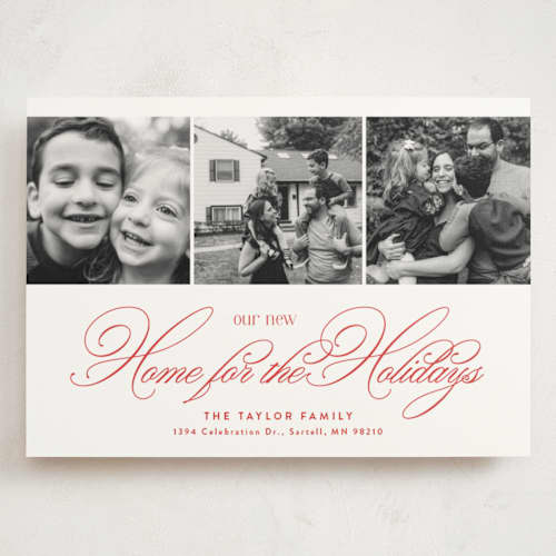 This is a berry holiday photo cards with standard by Alethea and Ruth called home slideshow printing on signature in grand