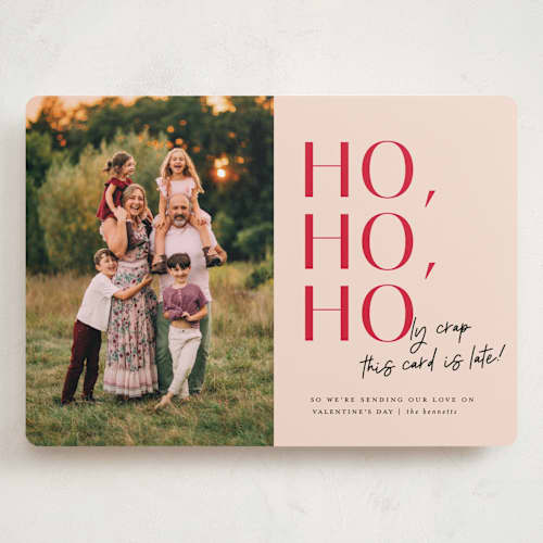 This is a blush valentines day with standard by Erica Krystek called a little late printing on recycled smooth signature in grand