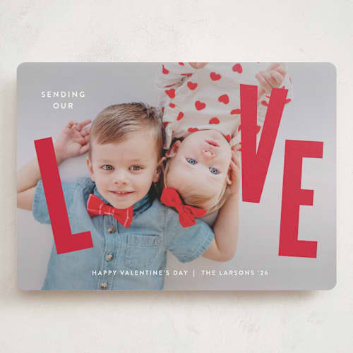 This is a ruby valentines day with standard by Lauren Chism called this printing on recycled smooth signature in grand
