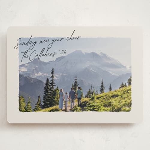 This is a ink holiday photo cards with standard by Ekko Studio called postcard note printing on recycled smooth signature in grand