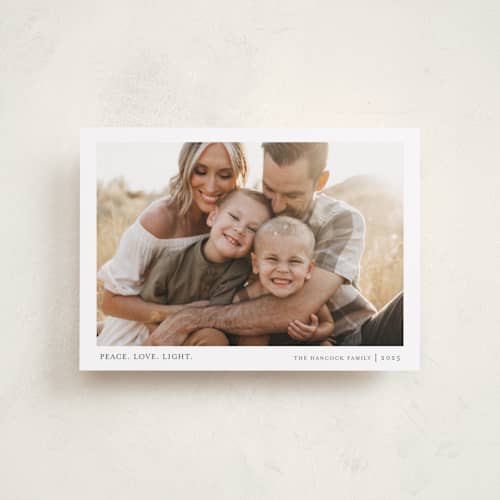 This is a blueberry pie hanukkah cards with standard by That Girl Press called tiny blessings printing on recycled smooth signature in petite
