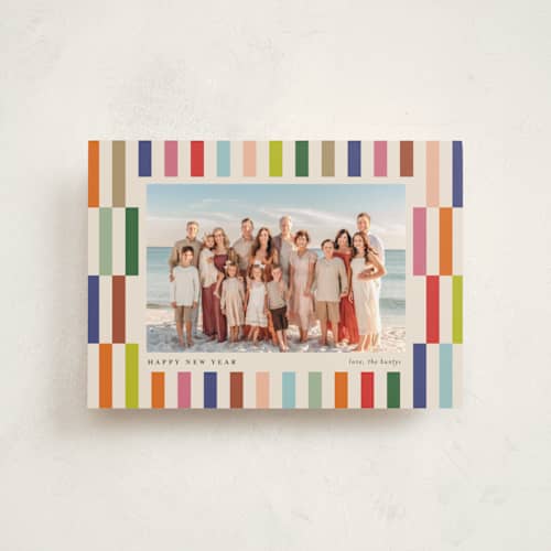 This is a creme petite holiday cards with standard by chocomocacino called pabassinas printing on recycled smooth signature in petite